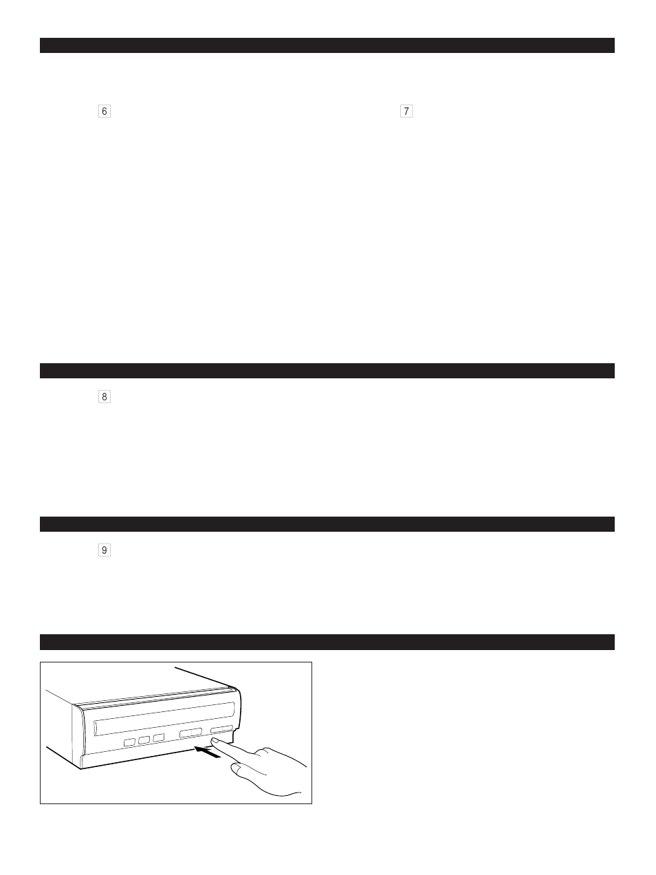 Removing the front grille, Listening with headphones, Open/close the control door | Proper use of the remote control transmitter | Yamaha CC-75 User Manual | Page 14 / 54