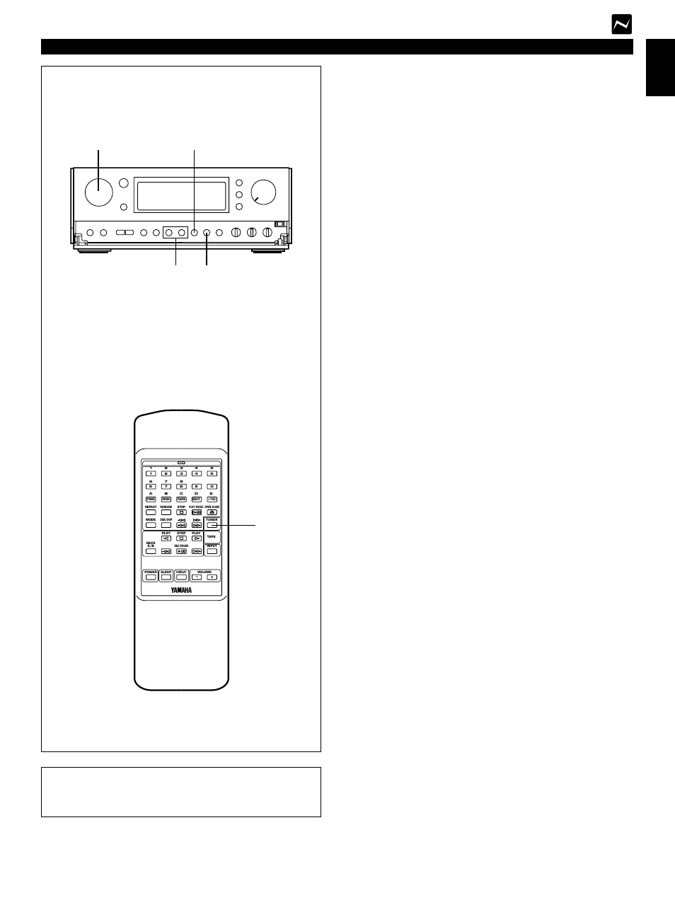 Tuning operation, Automatic tuning, Manual tuning | Tuning operation e-19 english, Receiver | Yamaha CC-75 User Manual | Page 27 / 54