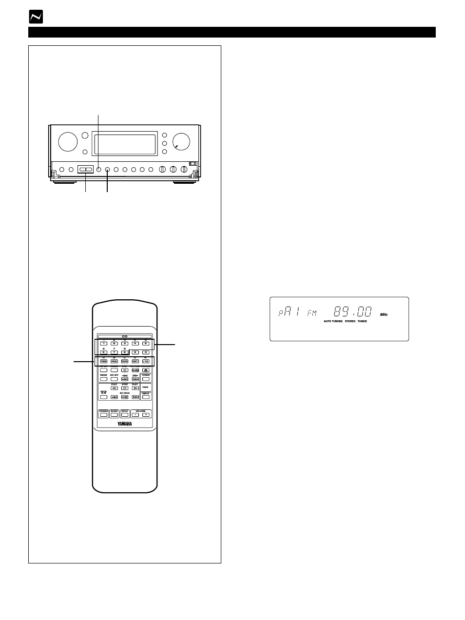 Preset tuning, E-20 tuning operation, For easier operation | Receiver | Yamaha CC-75 User Manual | Page 28 / 54