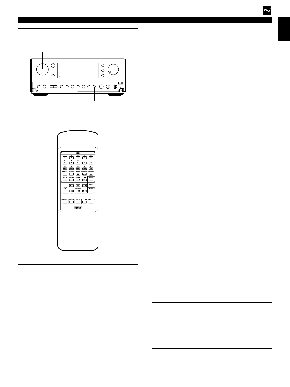 Automatic preset tuning, Tuning operation, E-21 english | When the automatic preset tuning is completed, Receiver, U.k. and europe models only | Yamaha CC-75 User Manual | Page 29 / 54