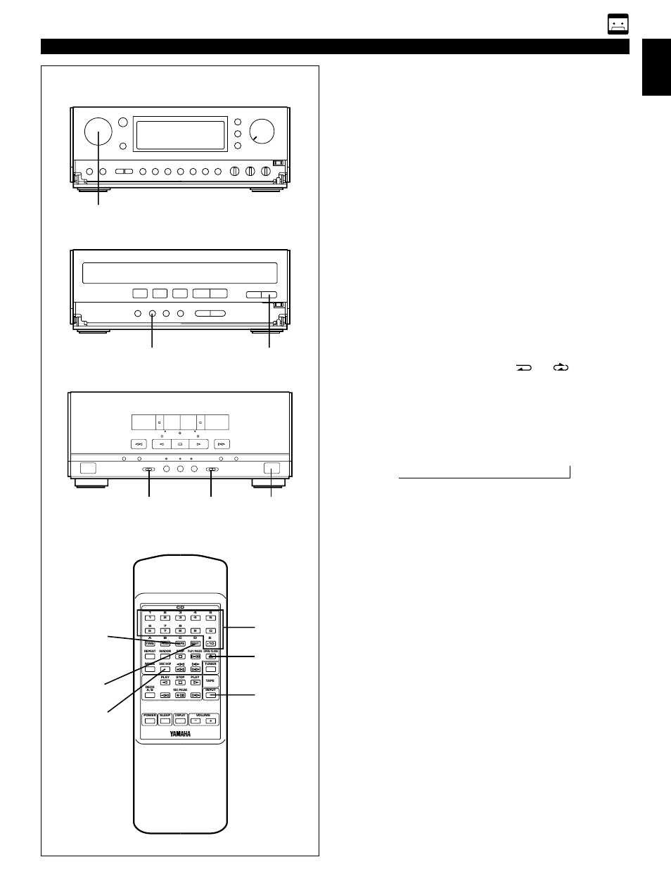 Automatic tape-editing, E-33 english, Recording compact discs | Receiver cd player tape deck | Yamaha CC-75 User Manual | Page 41 / 54