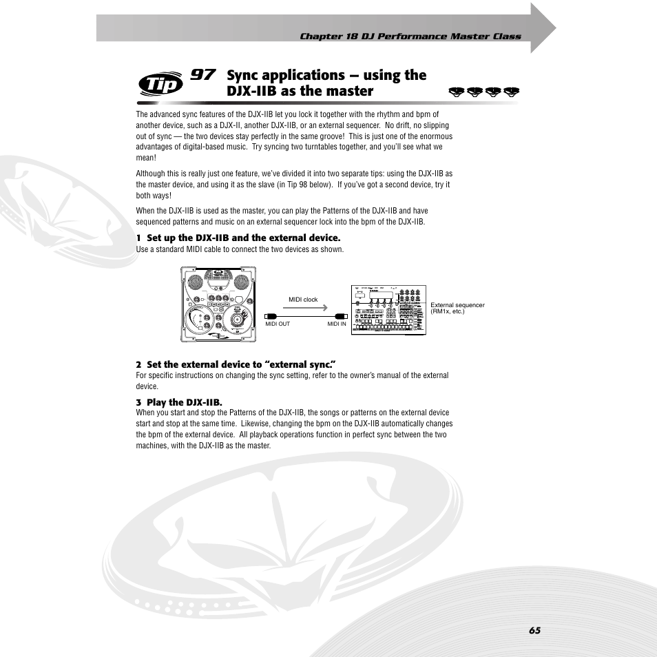 Tip 97 | Yamaha DJX-IIB User Manual | Page 65 / 93
