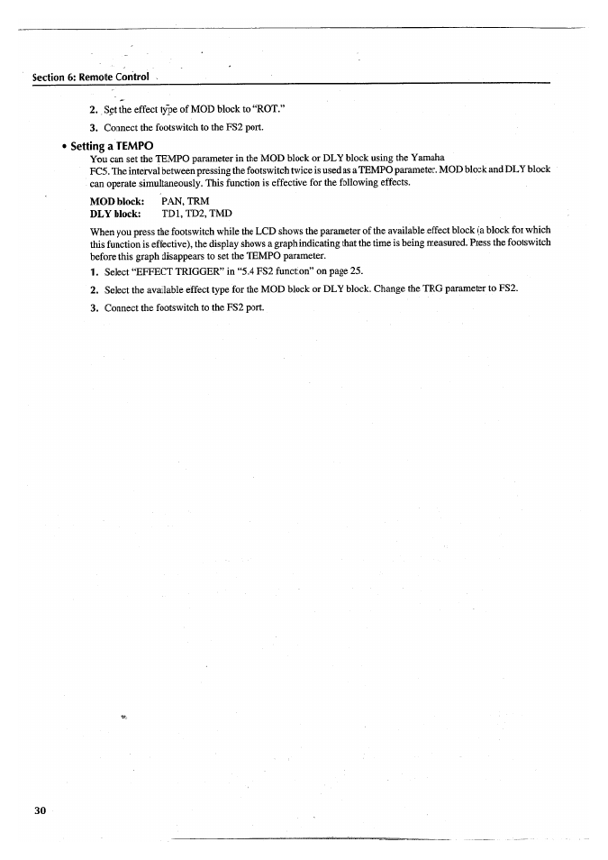 Setting a tempo | Yamaha FX770 User Manual | Page 33 / 231