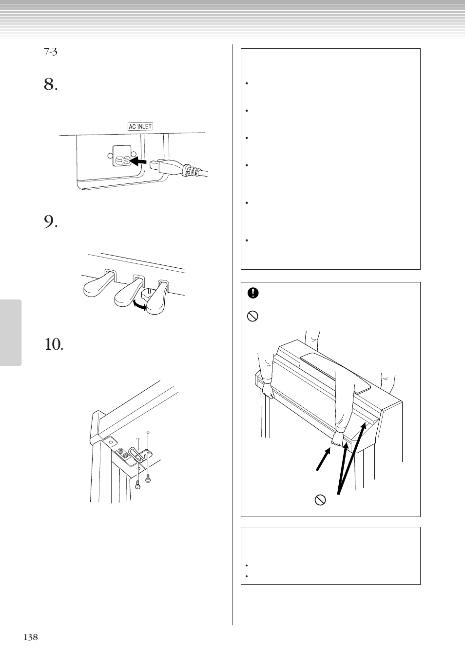Yamaha CLP-270 User Manual | Page 138 / 148