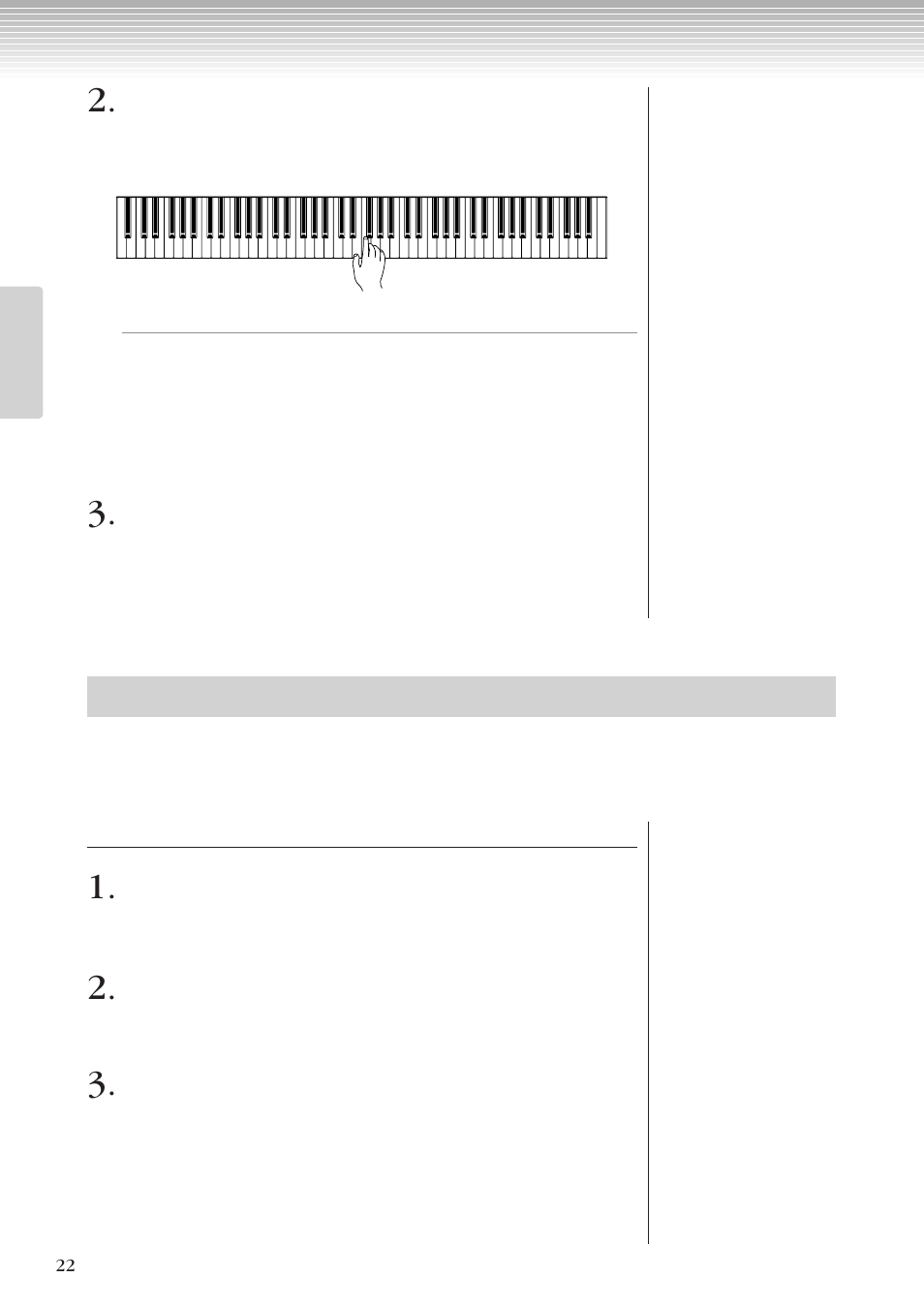 ピアノ50曲の繰り返し練習をする | Yamaha CLP-270 User Manual | Page 22 / 148