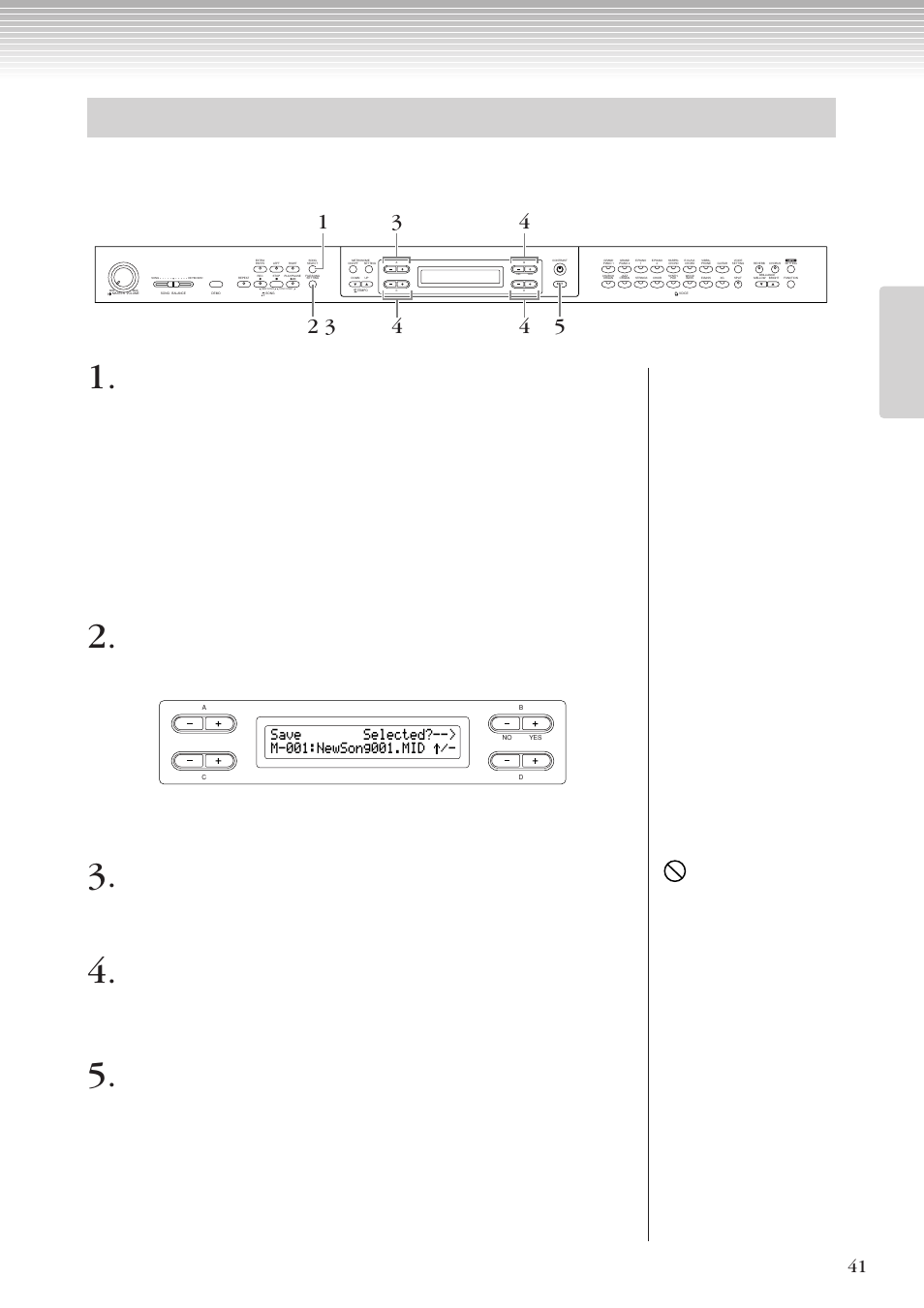 ファイル画面の基本操作 | Yamaha CLP-270 User Manual | Page 41 / 148