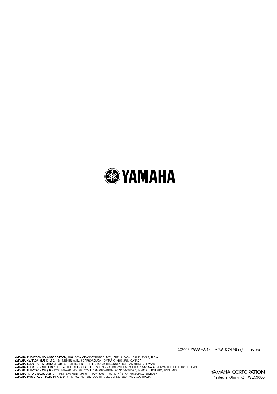 Yamaha | Yamaha HTR-5830 User Manual | Page 67 / 67
