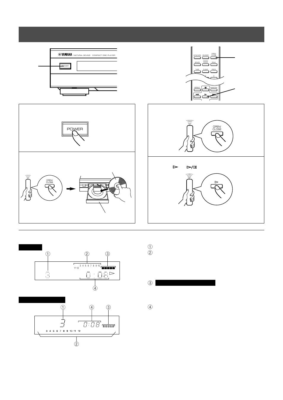 Basic operation | Yamaha CDX-596 User Manual | Page 12 / 28