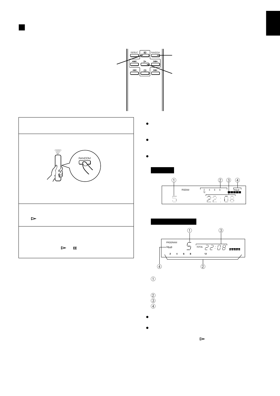 Random sequential tape-programming, English | Yamaha CDX-596 User Manual | Page 23 / 28