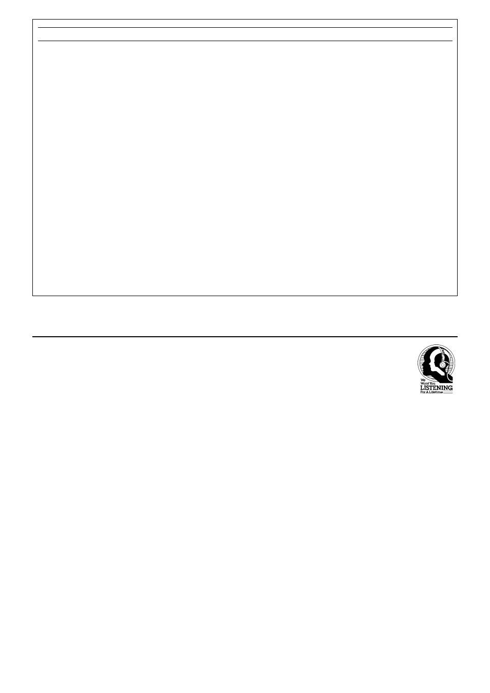 We want you listening for a lifetime | Yamaha CDX-596 User Manual | Page 3 / 28