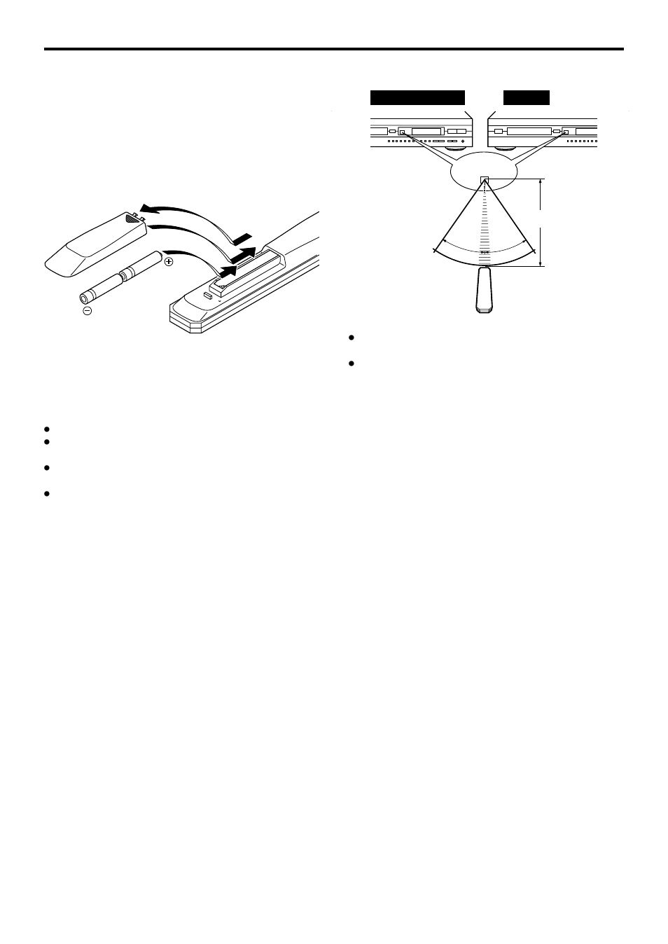 Notes about the remote control | Yamaha CDX-596 User Manual | Page 8 / 28