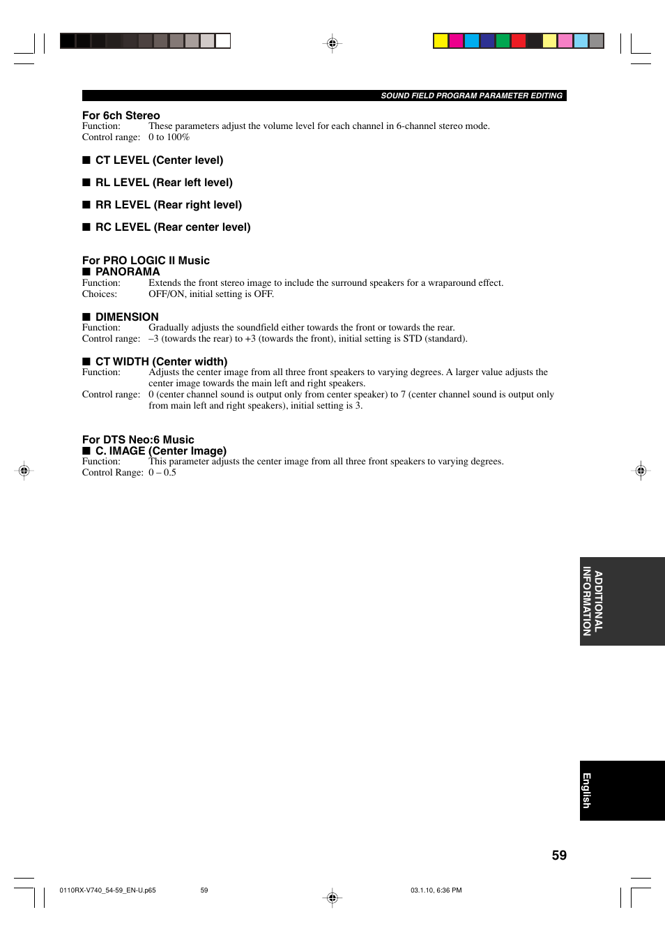 Yamaha AV Receiver User Manual | Page 63 / 71