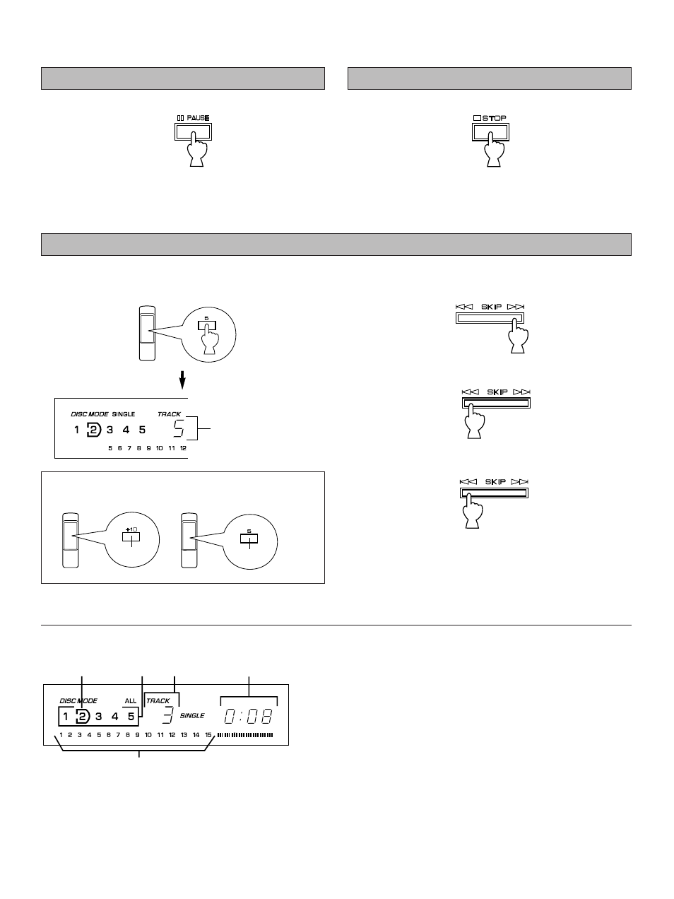 7to play a desired track on the disc | Yamaha CDC-635 User Manual | Page 7 / 15