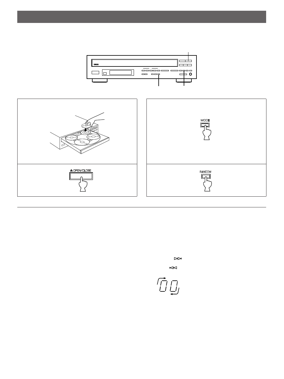 Random-sequence play, 23 4 random-sequence play | Yamaha CDC-635 User Manual | Page 9 / 15