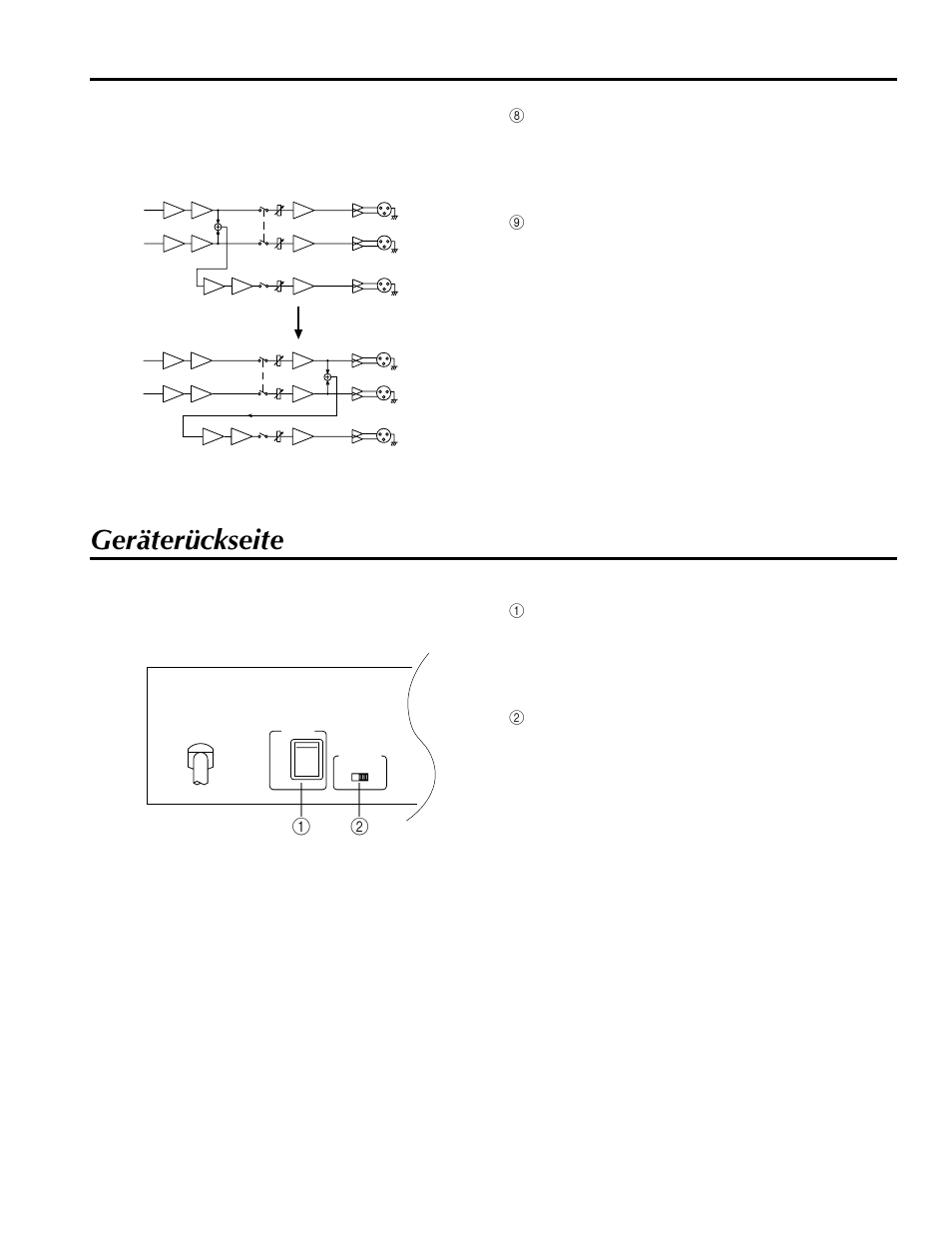 Geräterückseite | Yamaha MX200-8 User Manual | Page 37 / 57