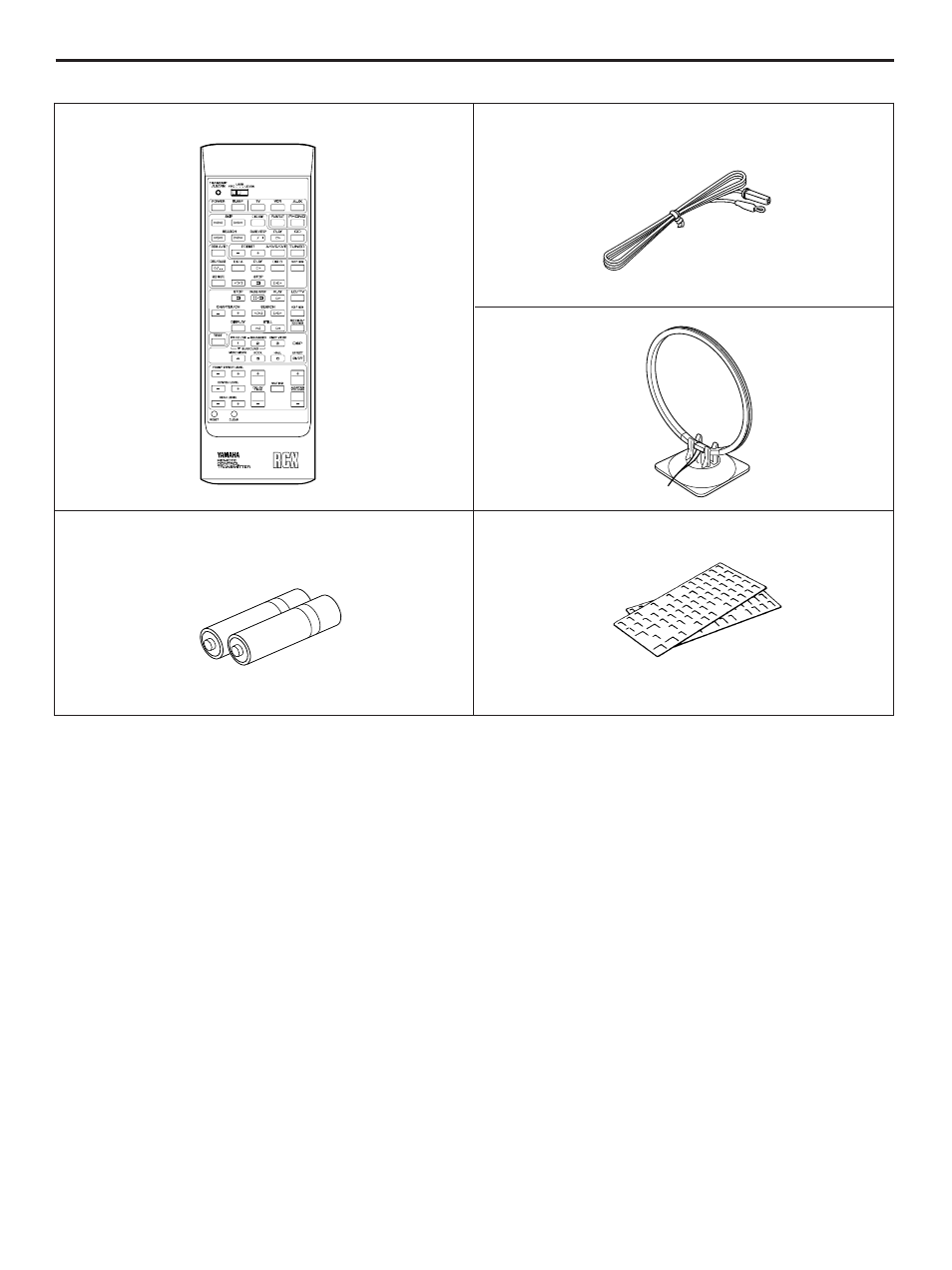 Supplied accessories | Yamaha RX-V670 User Manual | Page 4 / 30