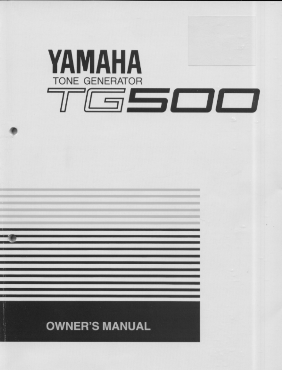 Yamaha TG500 User Manual | 334 pages