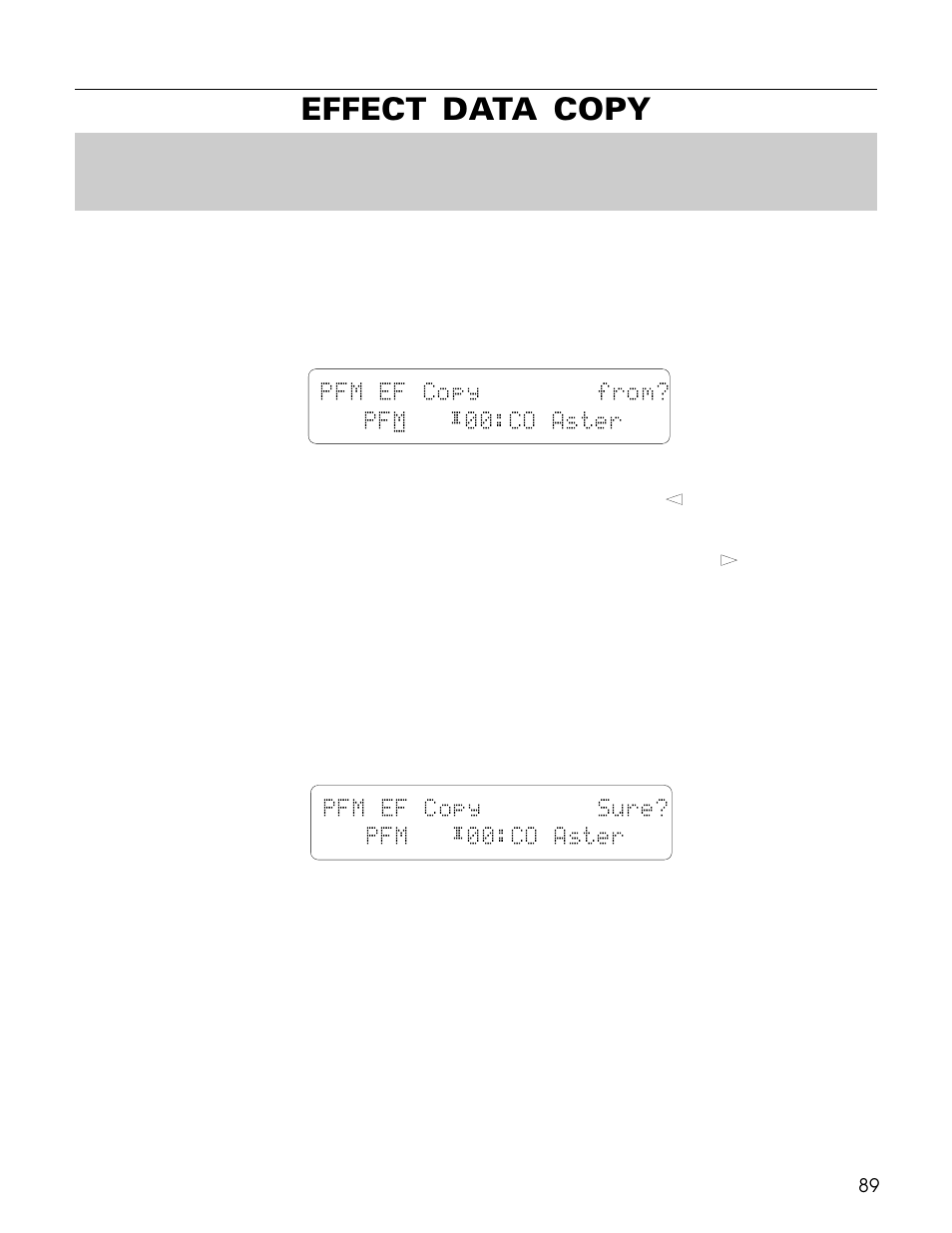 Effect data copy | Yamaha TG500 User Manual | Page 101 / 334