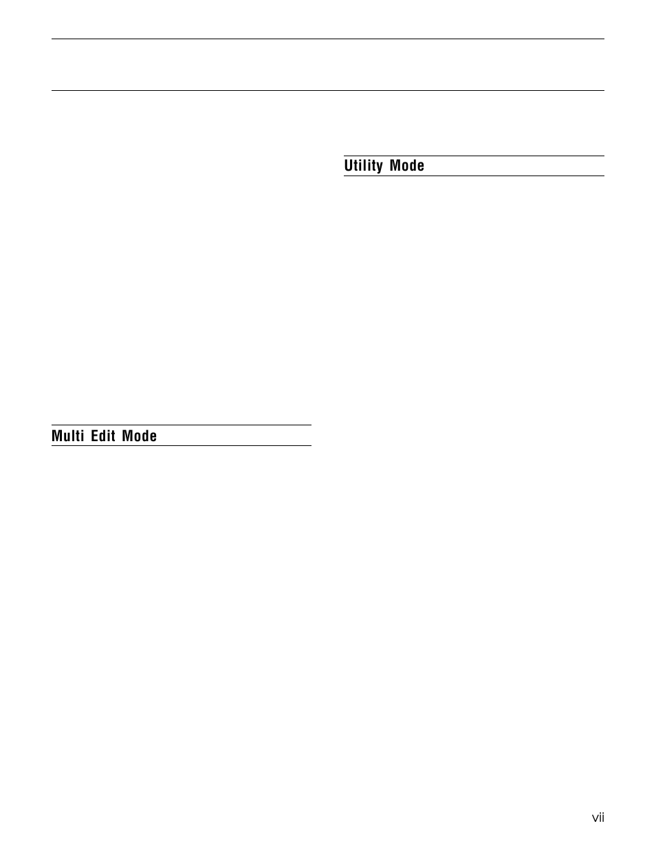 Multi edit mode, Utility mode | Yamaha TG500 User Manual | Page 11 / 334