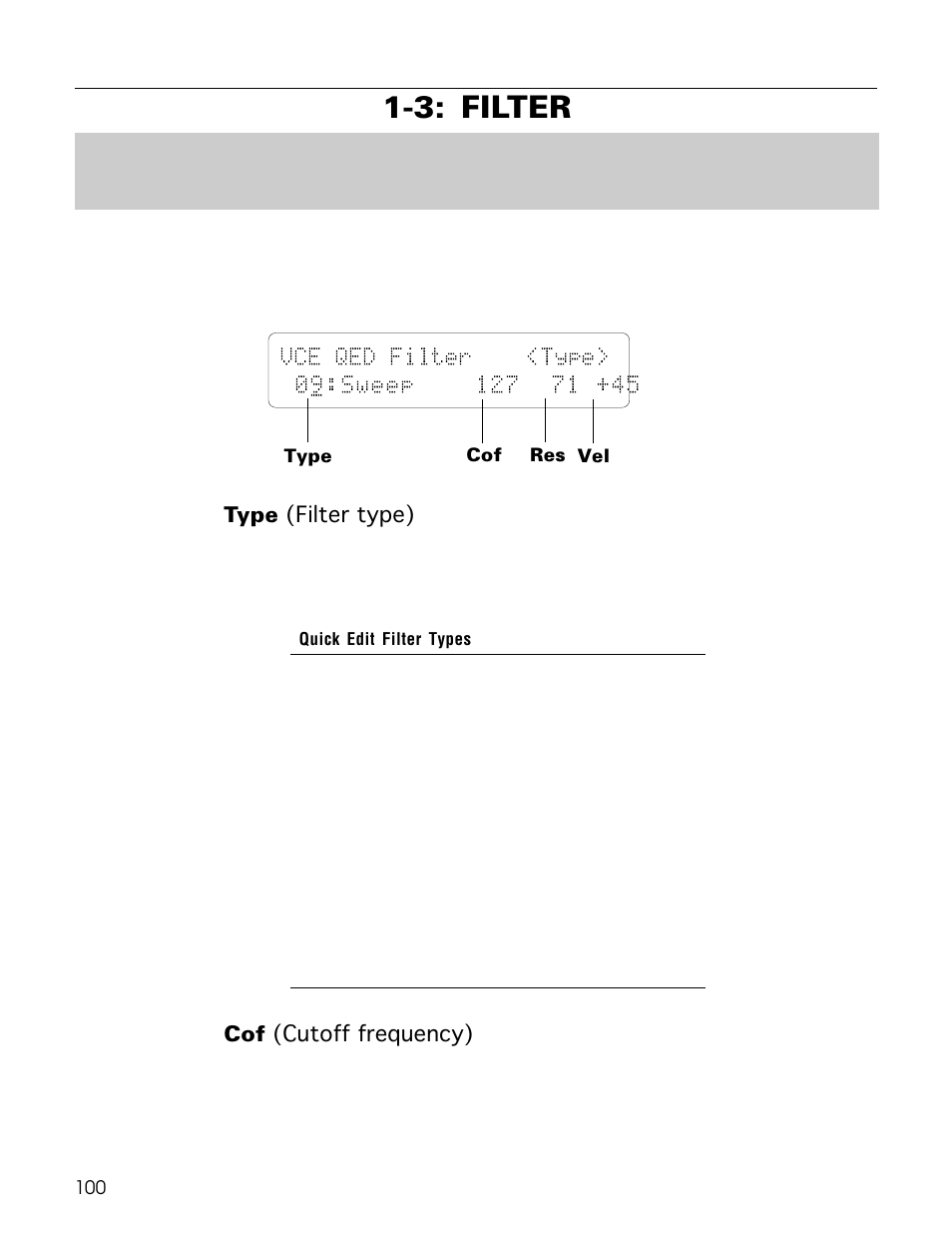 3: filter | Yamaha TG500 User Manual | Page 112 / 334