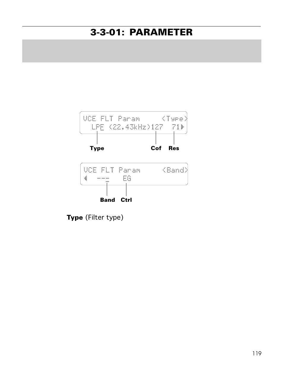 3-01: parameter | Yamaha TG500 User Manual | Page 131 / 334