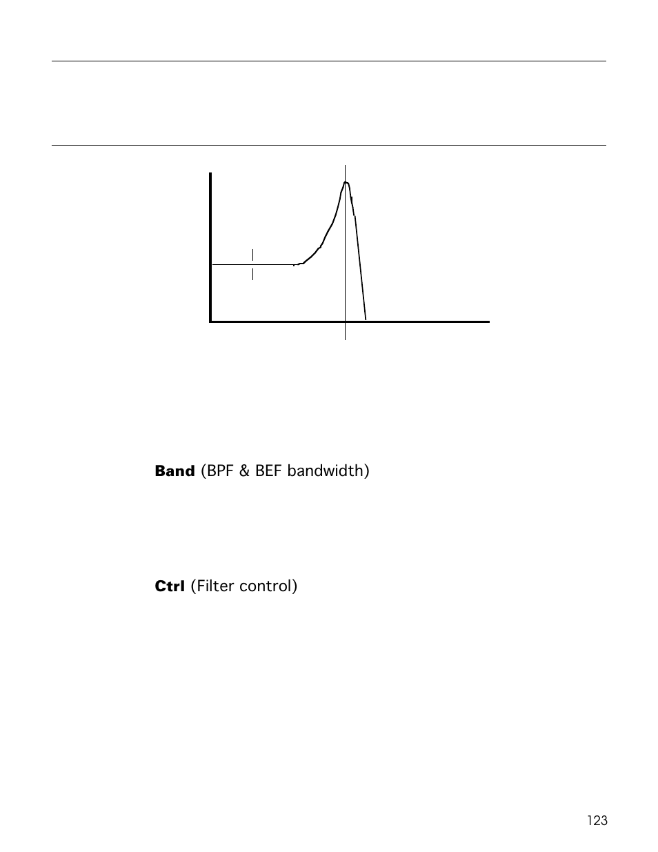 Band (bpf & bef bandwidth), Ctrl (filter control) | Yamaha TG500 User Manual | Page 135 / 334