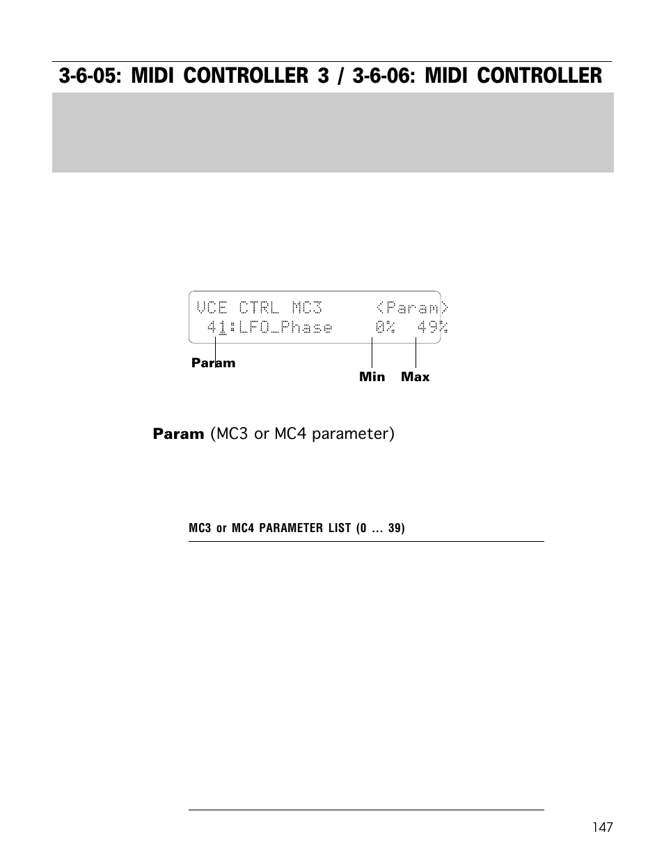 Param (mc3 or mc4 parameter) | Yamaha TG500 User Manual | Page 159 / 334