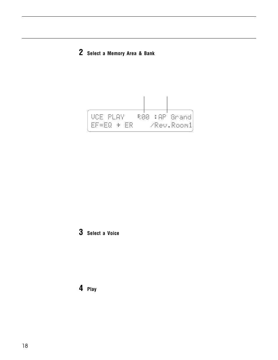 Vce play é00 :ap grand ef=eq ¥ er /rev.room1 | Yamaha TG500 User Manual | Page 30 / 334