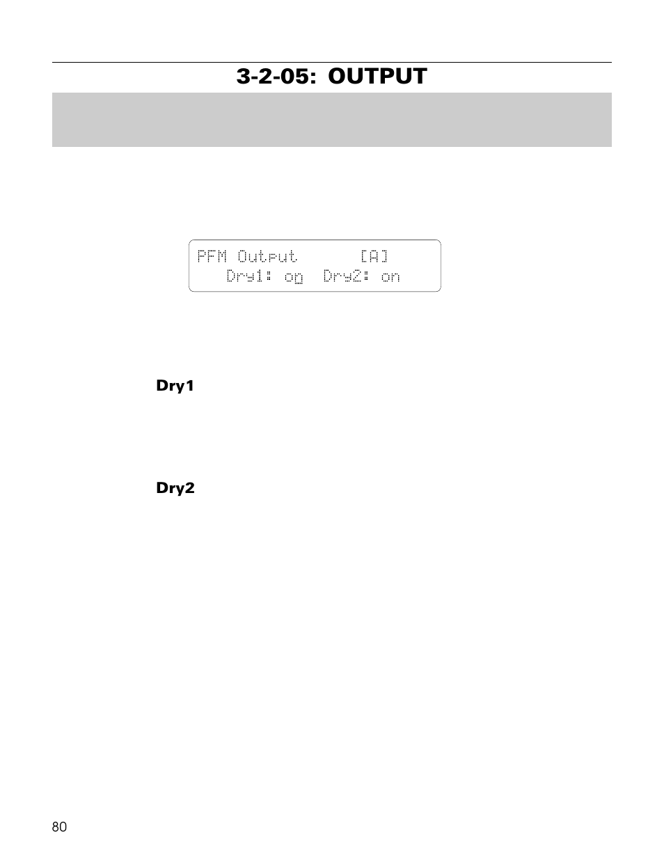 2-05: output, Pfm output [a] dry1: o n dry2: on | Yamaha TG500 User Manual | Page 92 / 334