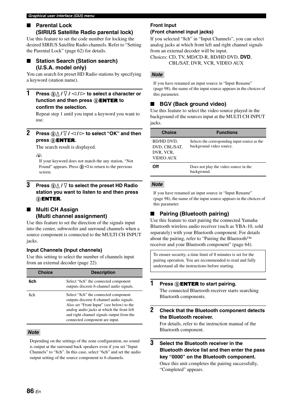 Yamaha RX-V3900 User Manual | Page 90 / 169