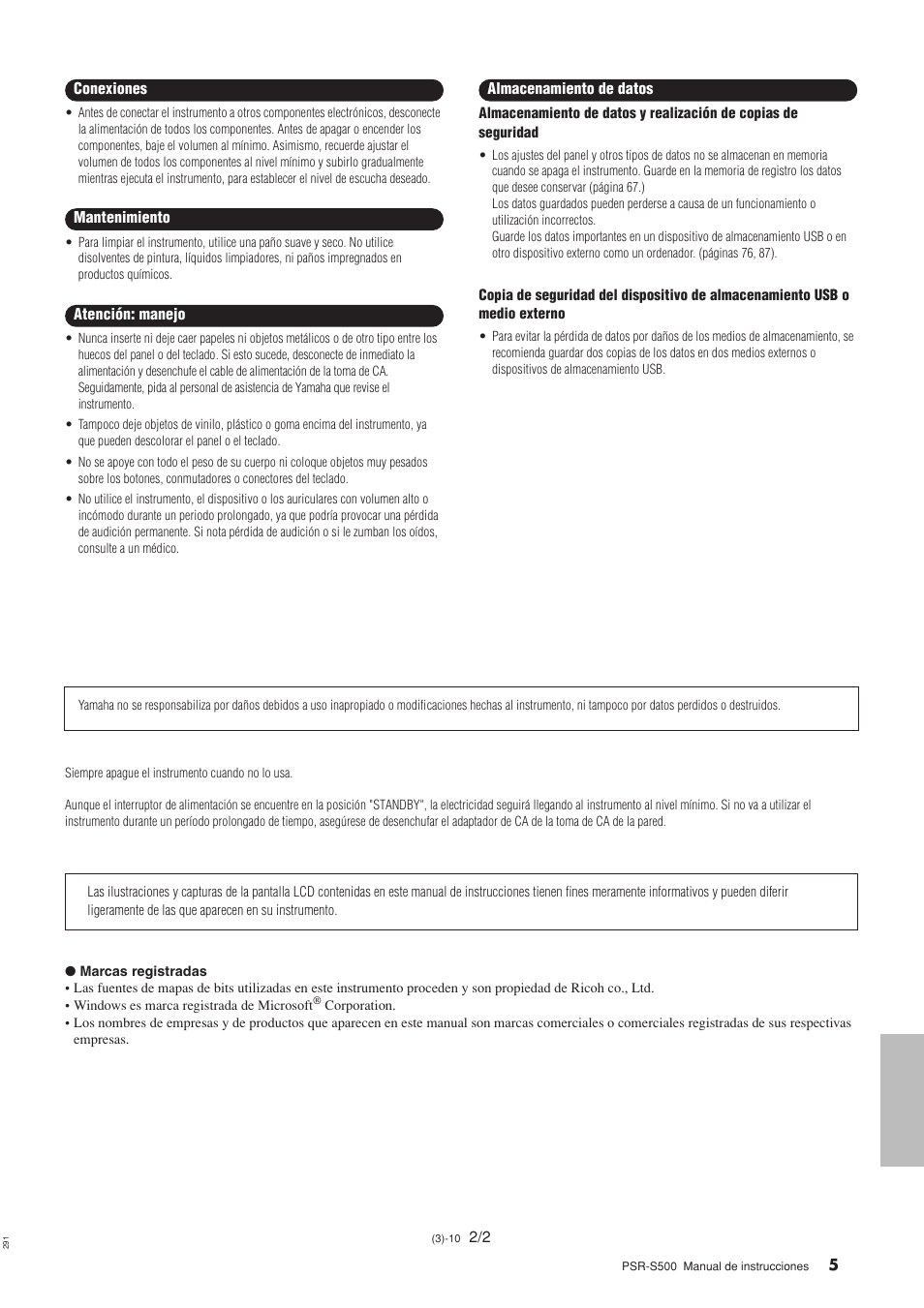Yamaha WH27910 User Manual | Page 5 / 122