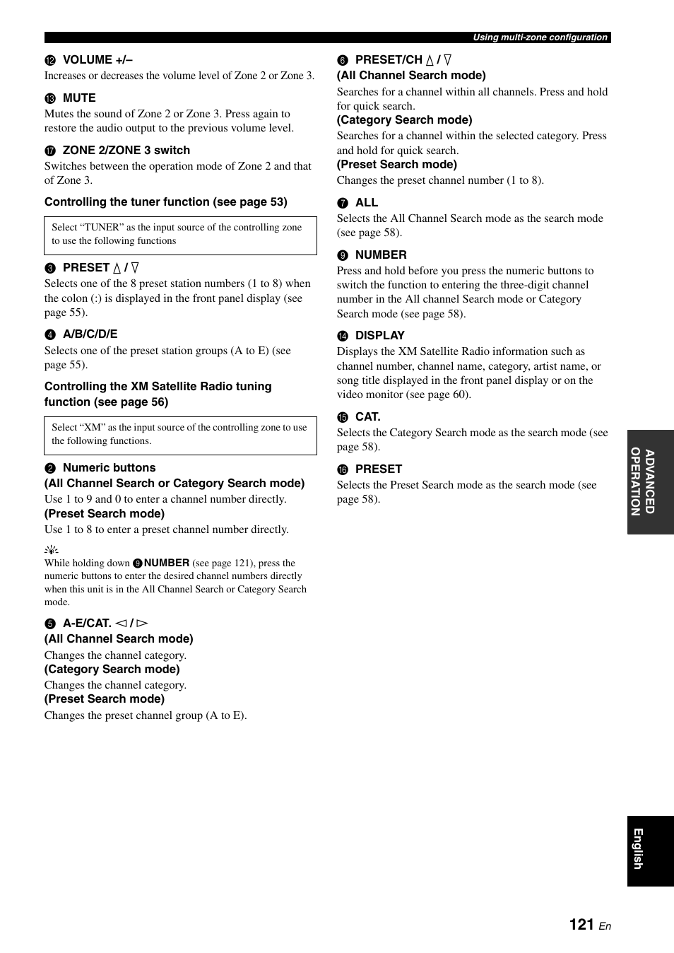 Yamaha RX-V3800 User Manual | Page 125 / 169