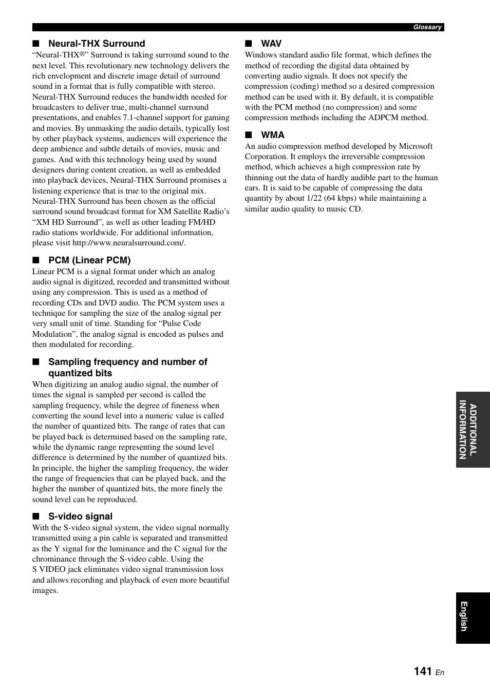 Yamaha RX-V3800 User Manual | Page 145 / 169