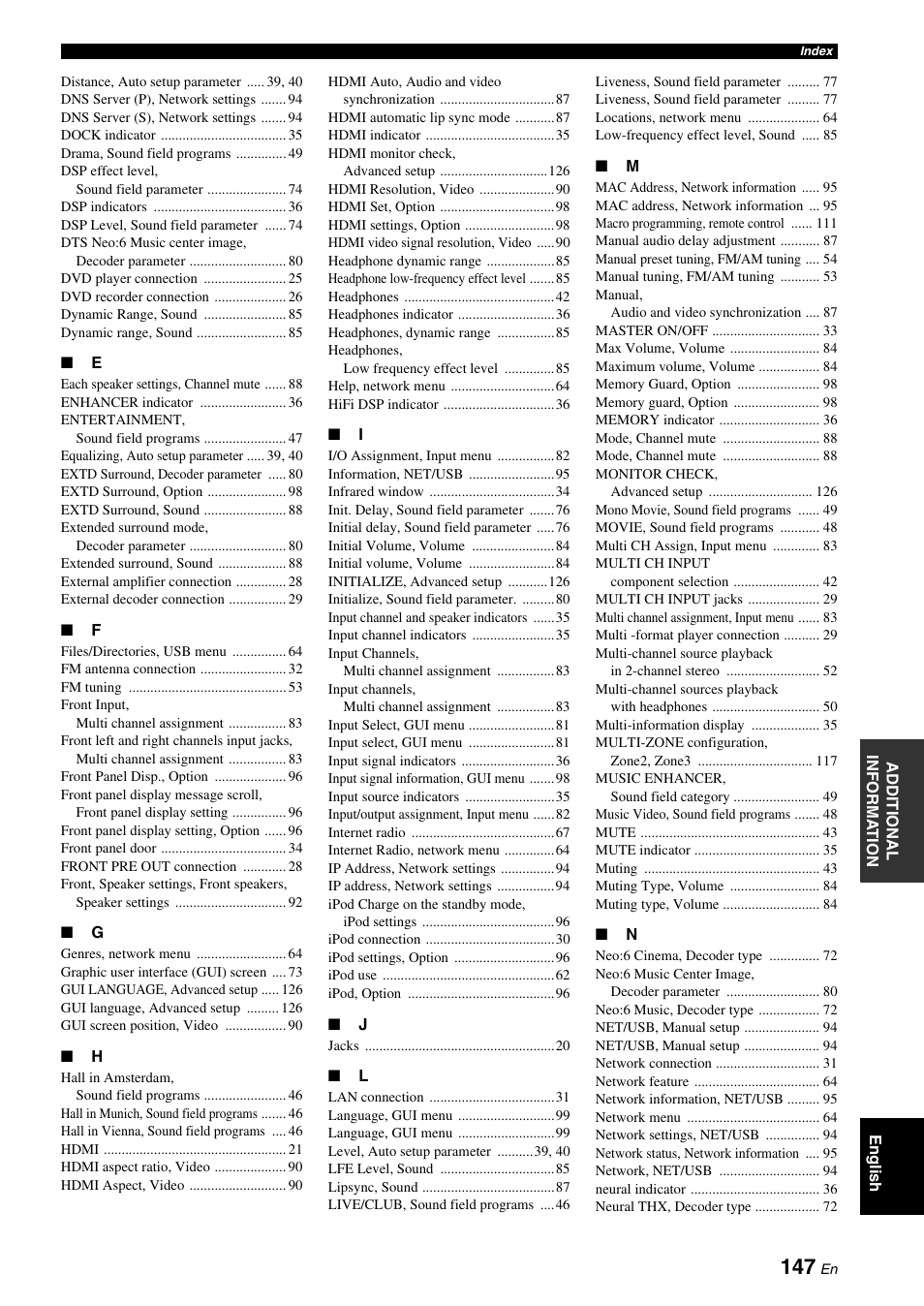 Yamaha RX-V3800 User Manual | Page 151 / 169