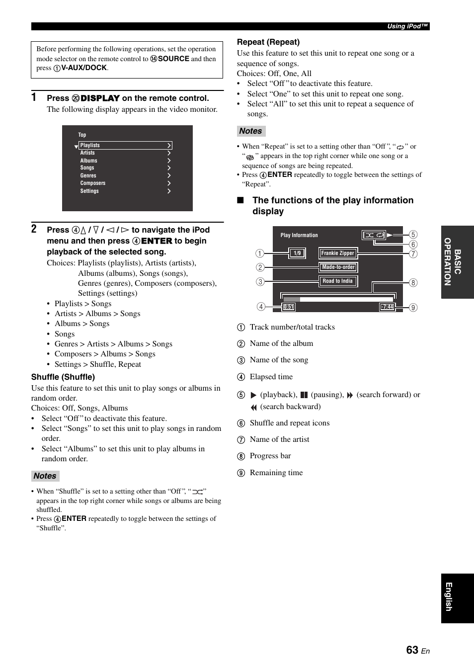 Yamaha RX-V3800 User Manual | Page 67 / 169