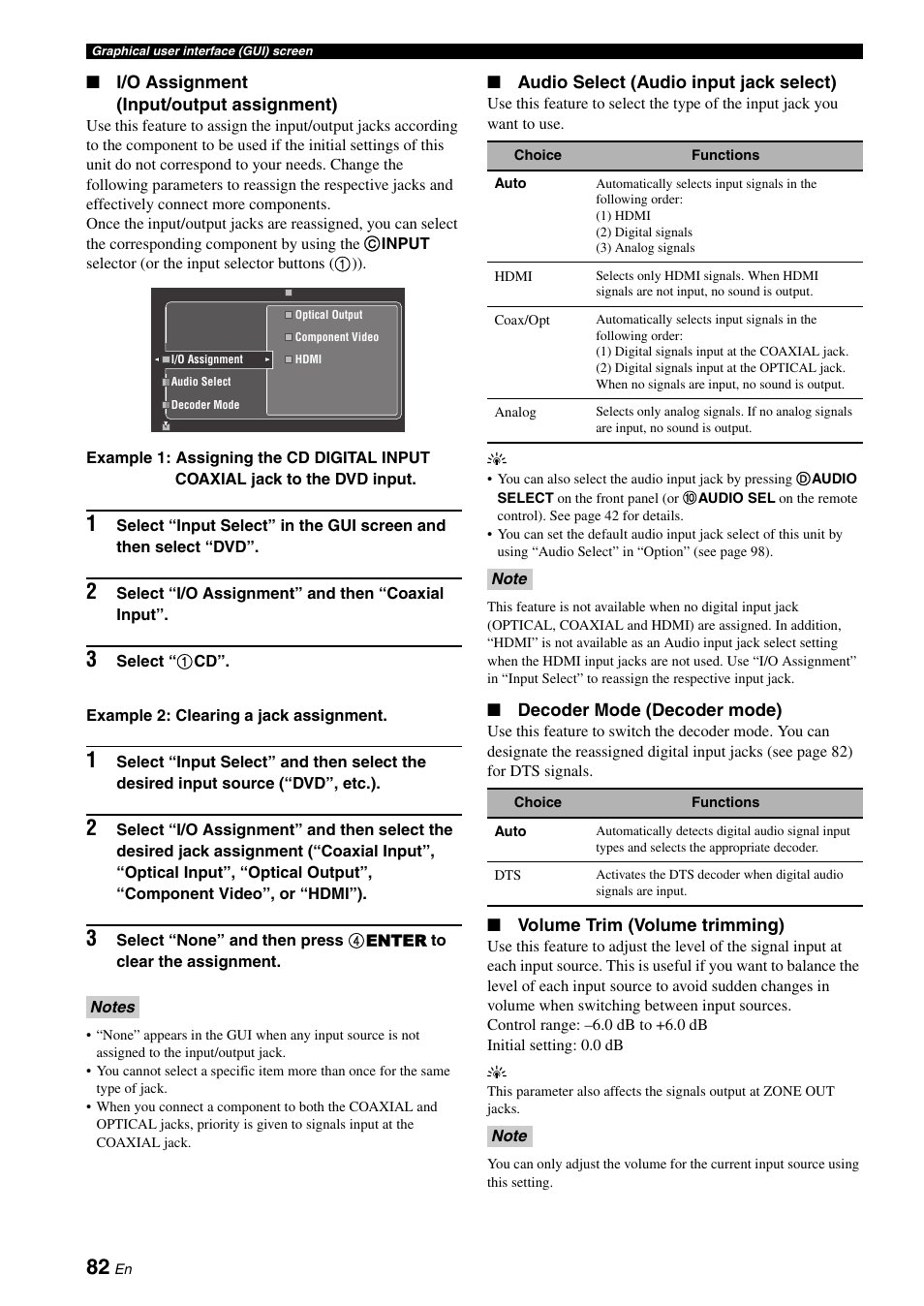 P. 82 | Yamaha RX-V3800 User Manual | Page 86 / 169