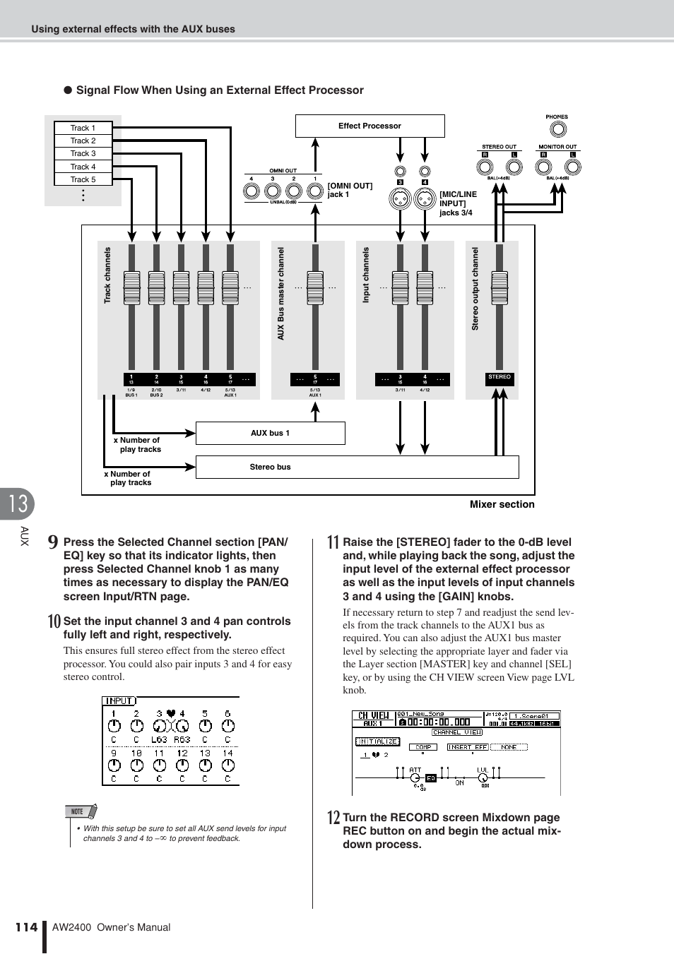 Yamaha AW2400 User Manual | Page 114 / 288