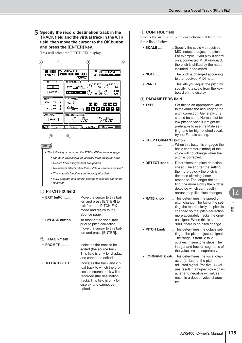 Yamaha AW2400 User Manual | Page 125 / 288