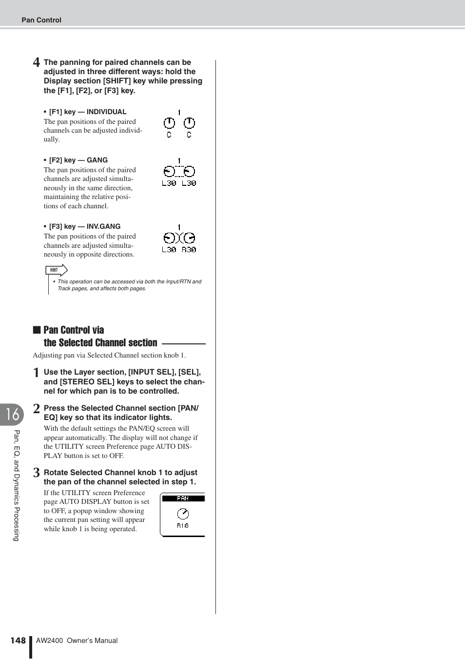 Yamaha AW2400 User Manual | Page 148 / 288