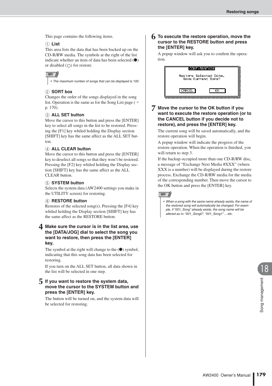 Yamaha AW2400 User Manual | Page 179 / 288
