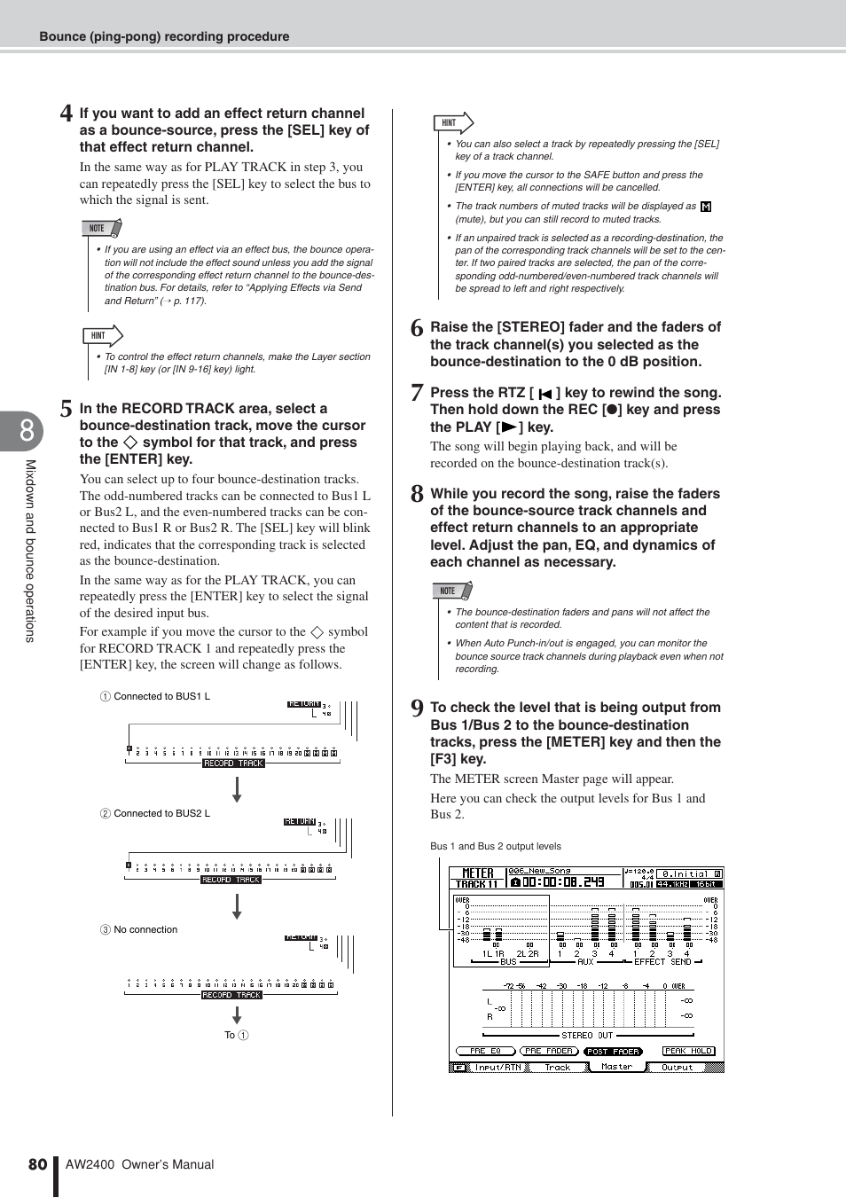 Yamaha AW2400 User Manual | Page 80 / 288