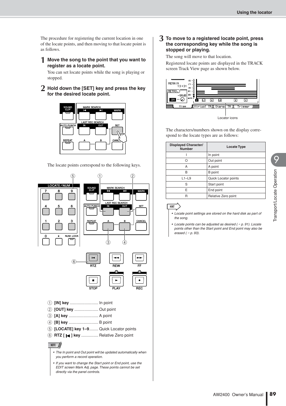 Yamaha AW2400 User Manual | Page 89 / 288