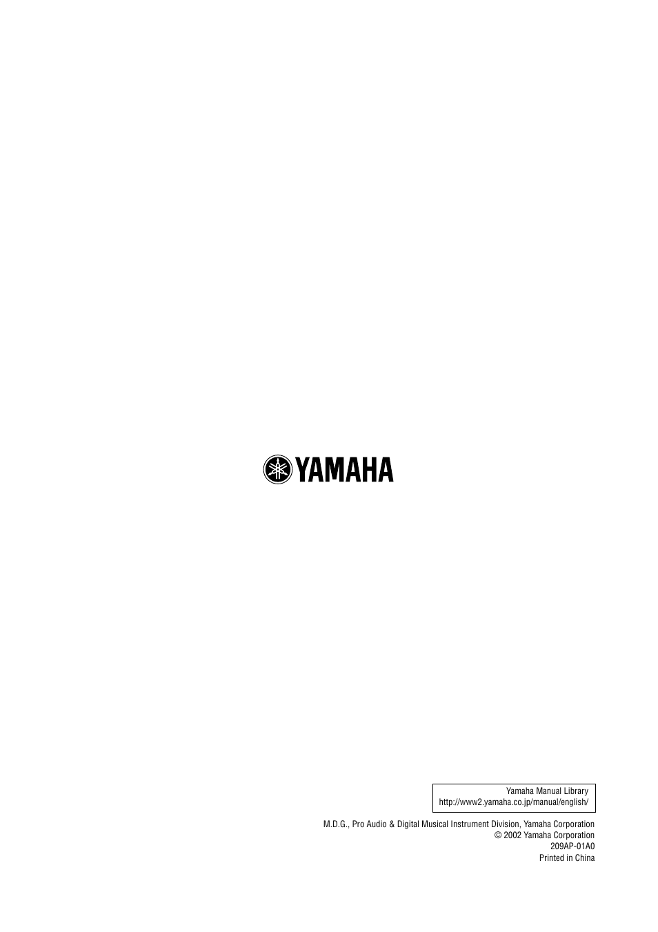 Yamaha MSR100 User Manual | Page 8 / 8