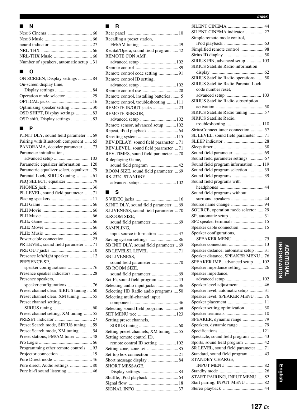 Yamaha RX-V1900BL User Manual | Page 131 / 146