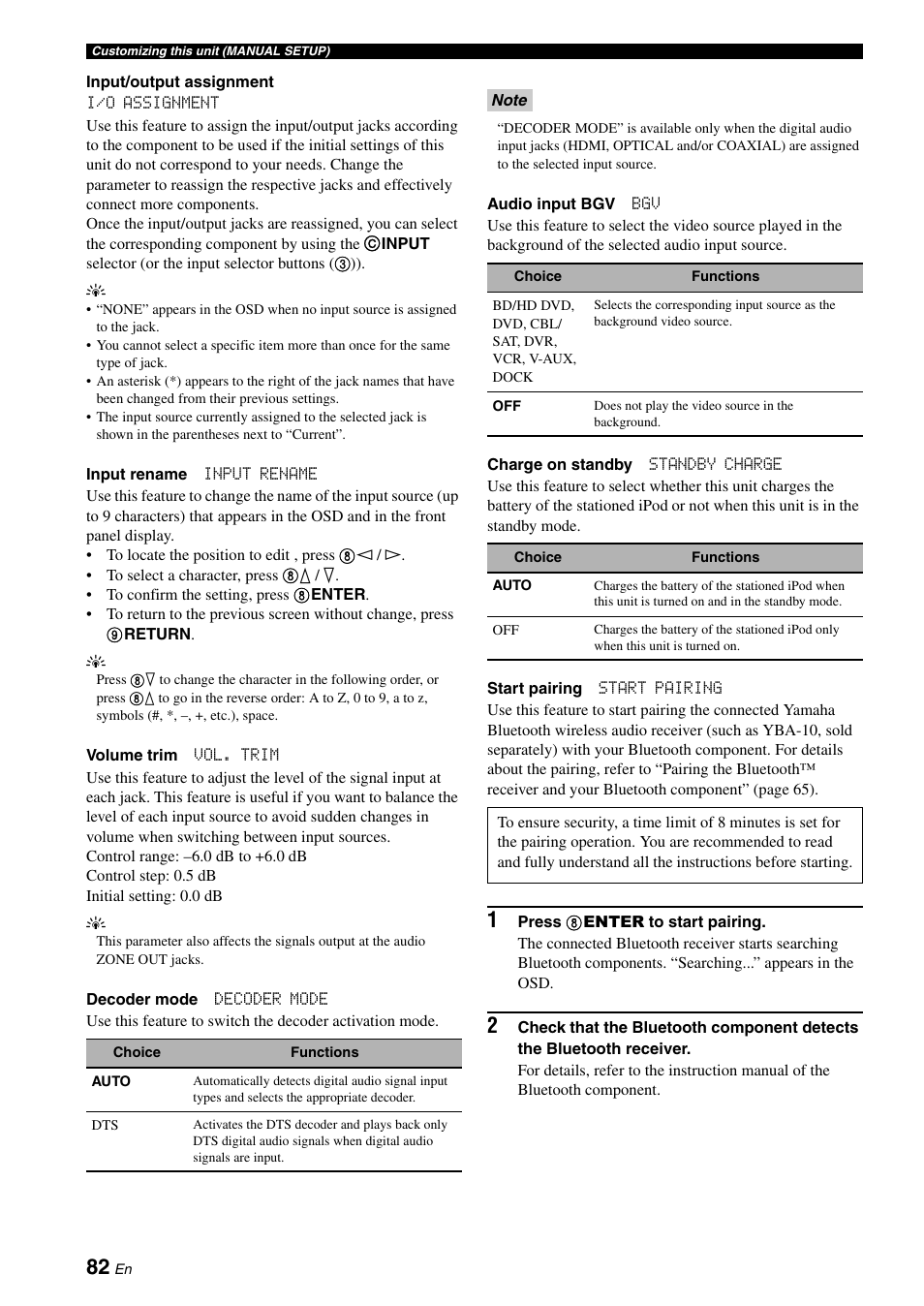 Yamaha RX-V1900BL User Manual | Page 86 / 146