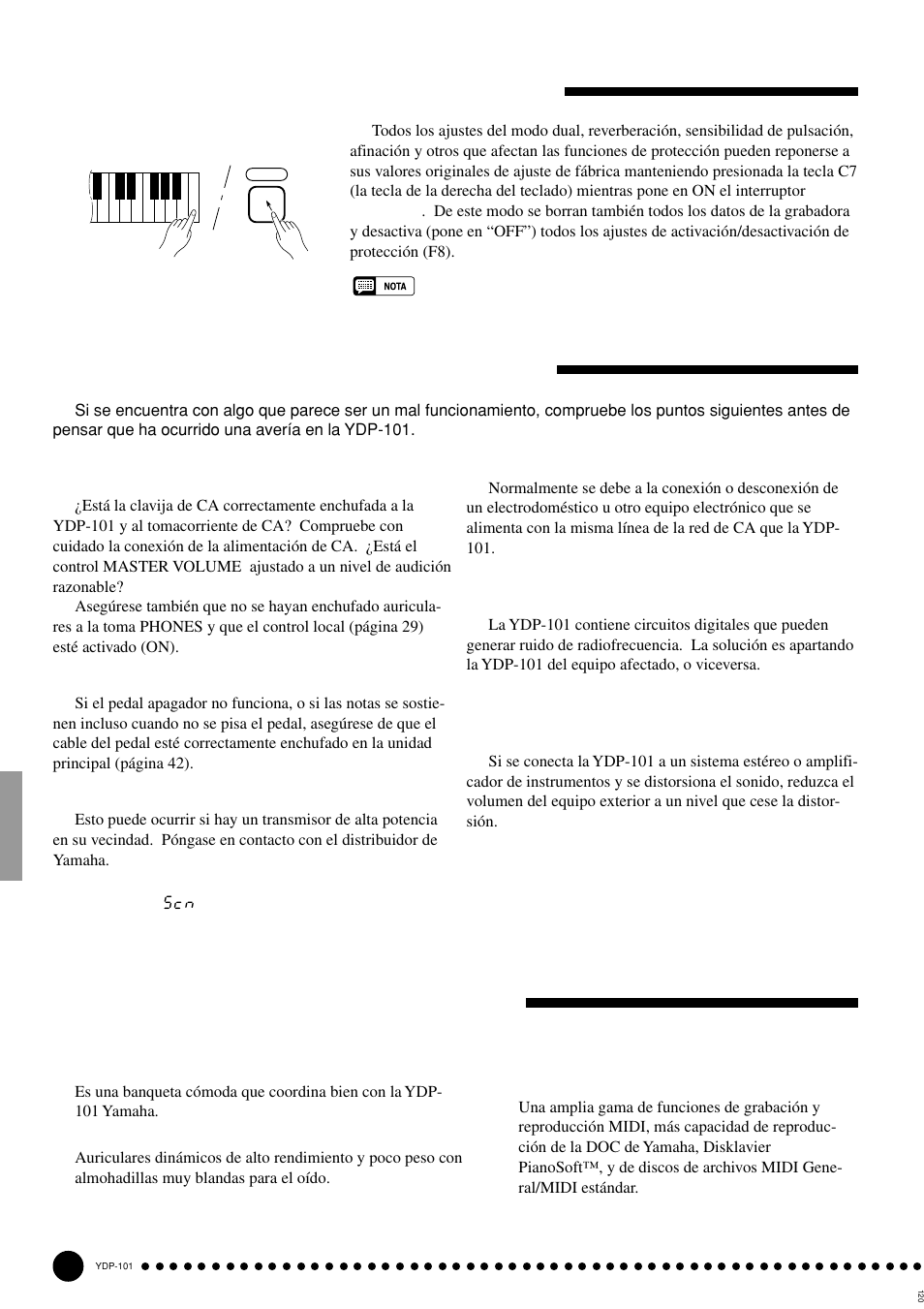 Opciones y módulos de expansión | Yamaha PDP-101 User Manual | Page 32 / 47