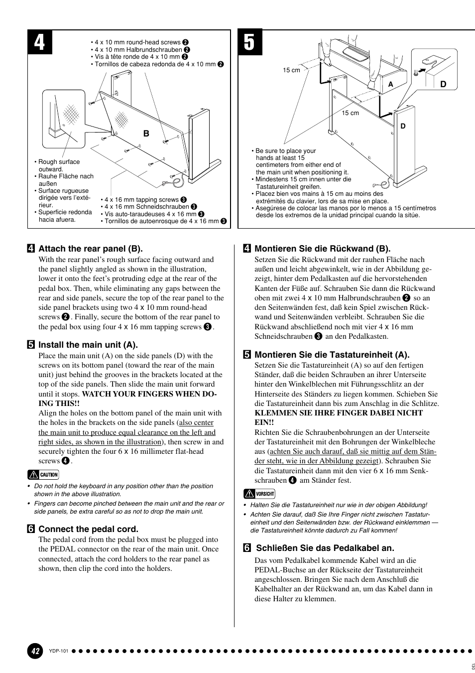 Yamaha PDP-101 User Manual | Page 42 / 47