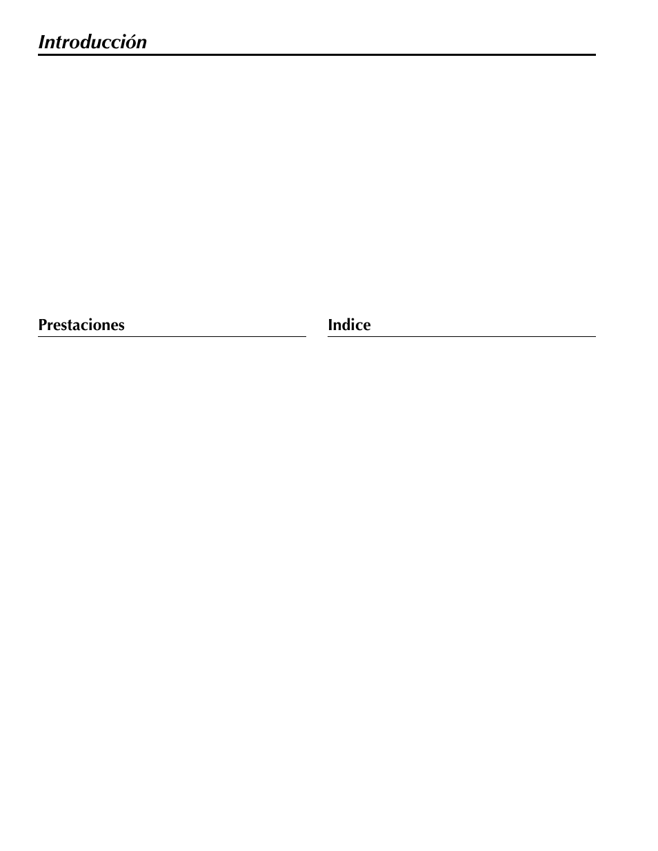 Introducción, Prestaciones, Indice | Yamaha MX200-12 User Manual | Page 44 / 57
