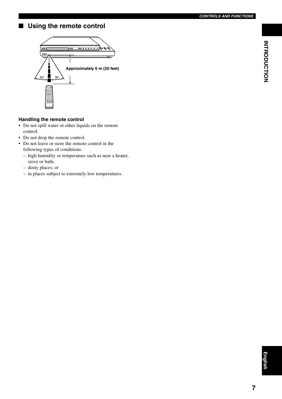 Using the remote control | Yamaha DVX-S100 User Manual | Page 11 / 82