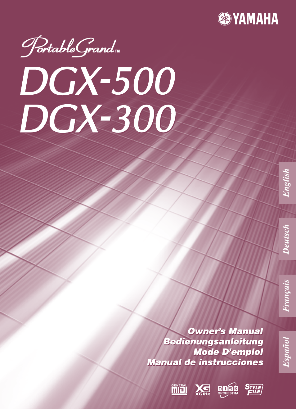 Yamaha Portable Grand DGX-300 User Manual | 116 pages